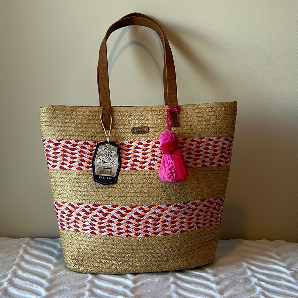 Sun ‘N’ Sand Straw Tote